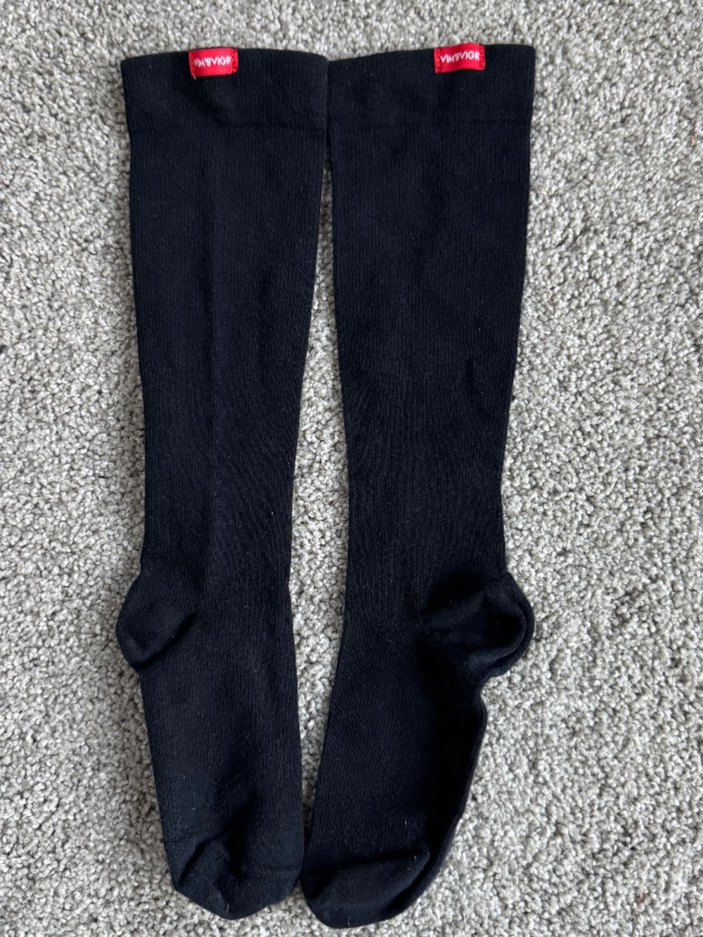 VIM & VIGR Compression socks, Knee high, Black, 20-30 MMHG (medium-strength)